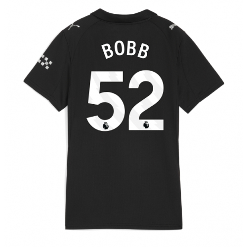 Billige Fotballdrakt Manchester City Oscar Bobb #52 Replika Bortedrakt Dame 2025-26 Kortermet Billige Fotballdrakt Manchester City Oscar Bobb #52 Replika Bortedrakt Dame 2025-26 Kortermet